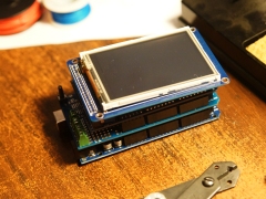 Arduino with prototype and LCD shields